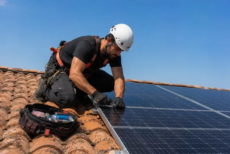 Maintenance et monitoring de panneaux solaires à Saint-Erblon
