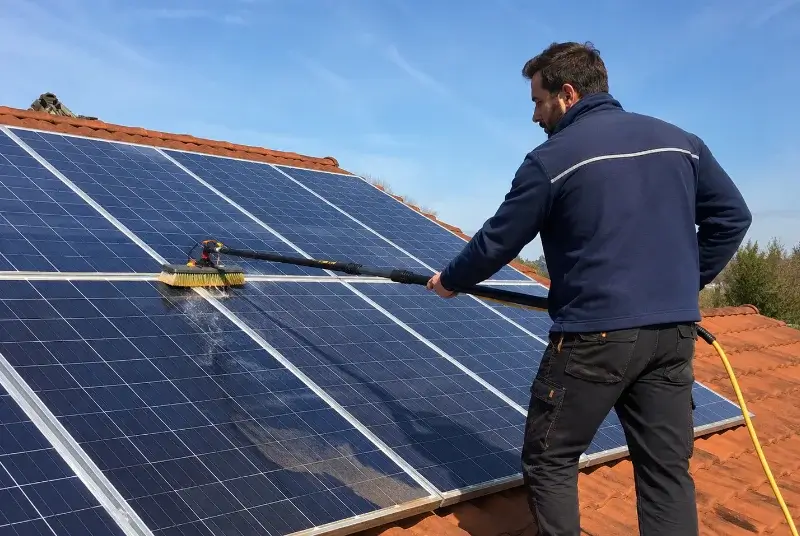 Nettoyage et entretien de panneaux solaires à Saint-Erblon